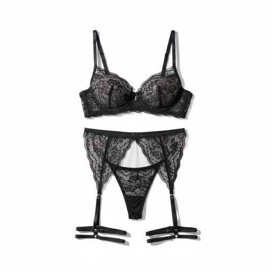 Conjunto em Renda com Cinta-Liga – Kelly