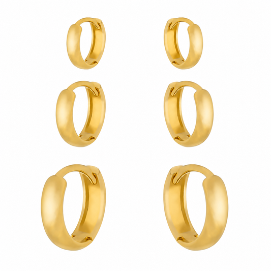 Trio Dourado de Argolinhas