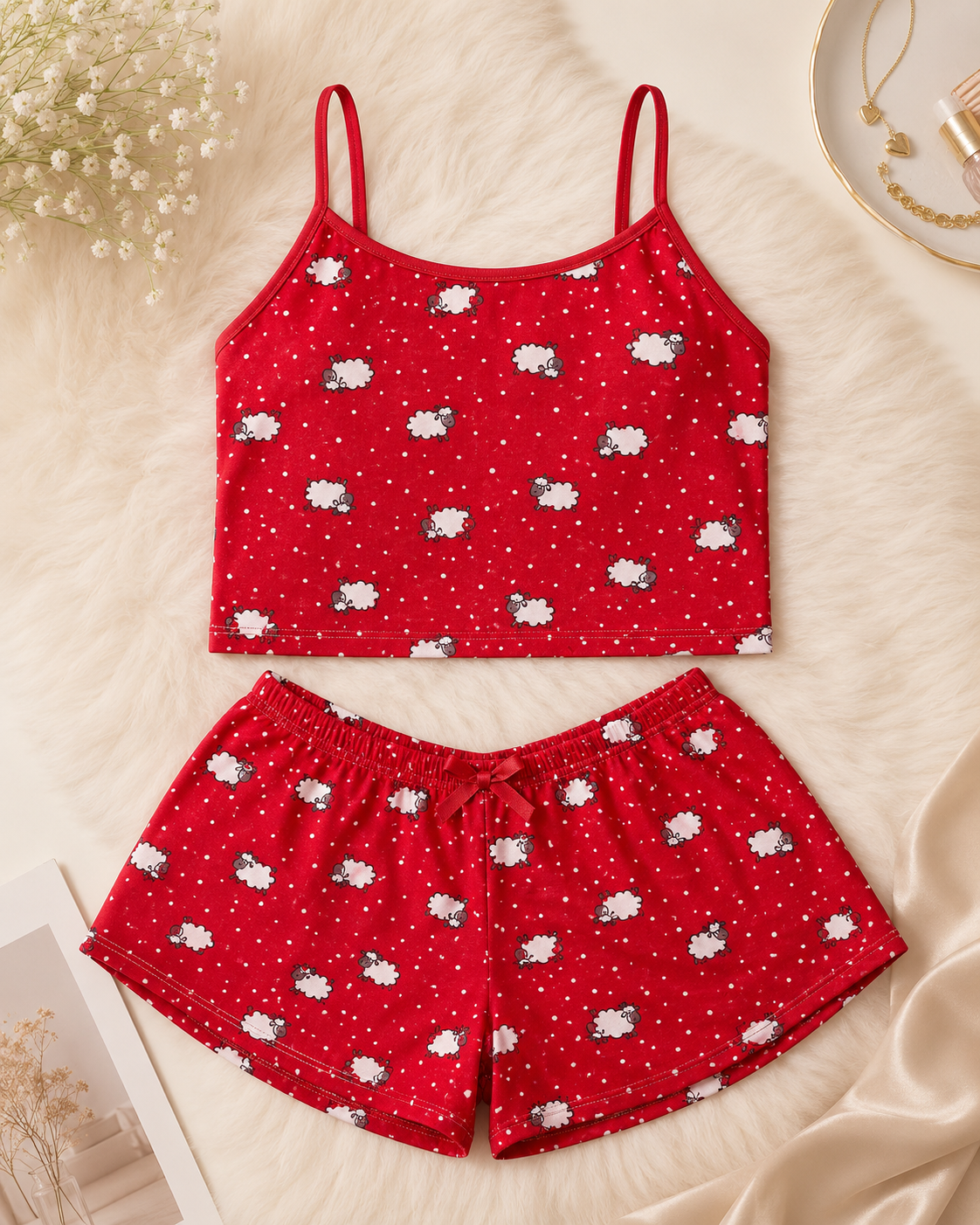 Baby Doll Feminino em Suede Estampado